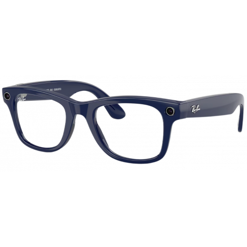 Умные очки Ray-Ban Meta* Wayfarer Gen 2 Shiny Cosmic Blue, Фотохромные линзы Clear to Sapphire Transitions (RW4012), размер M